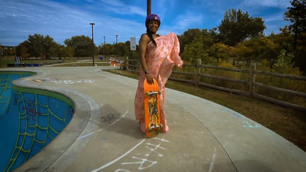 Finding freedom skateboarding in a sari: 'I felt like I was flying'